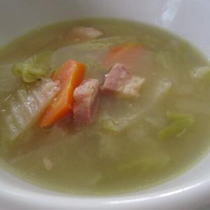 節約レシピ☆ブロッコリーの茎も入った野菜スープ